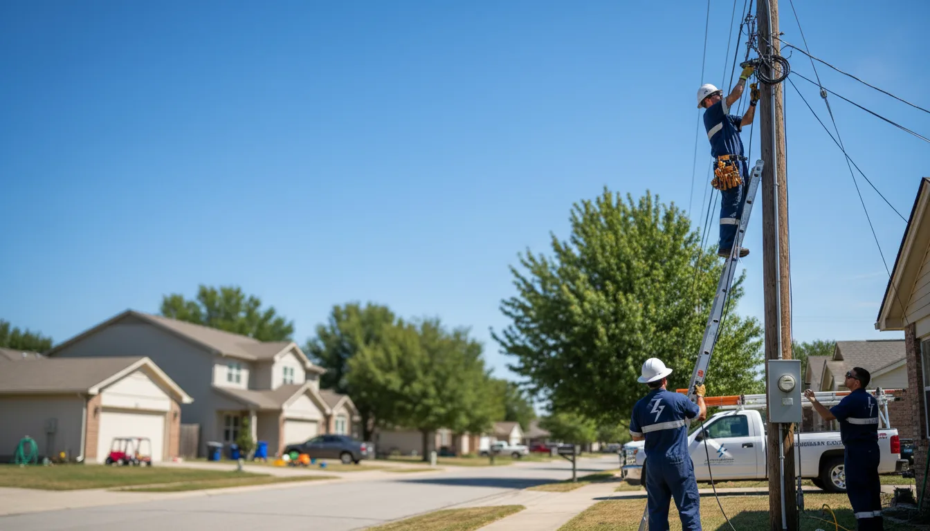 Residential electrician providing installation services in Coleman, OK